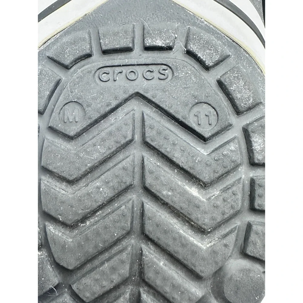 Crocs Flip Flip Mens 11‎ Slide On Blue White Summer Beach Boating Outdoor